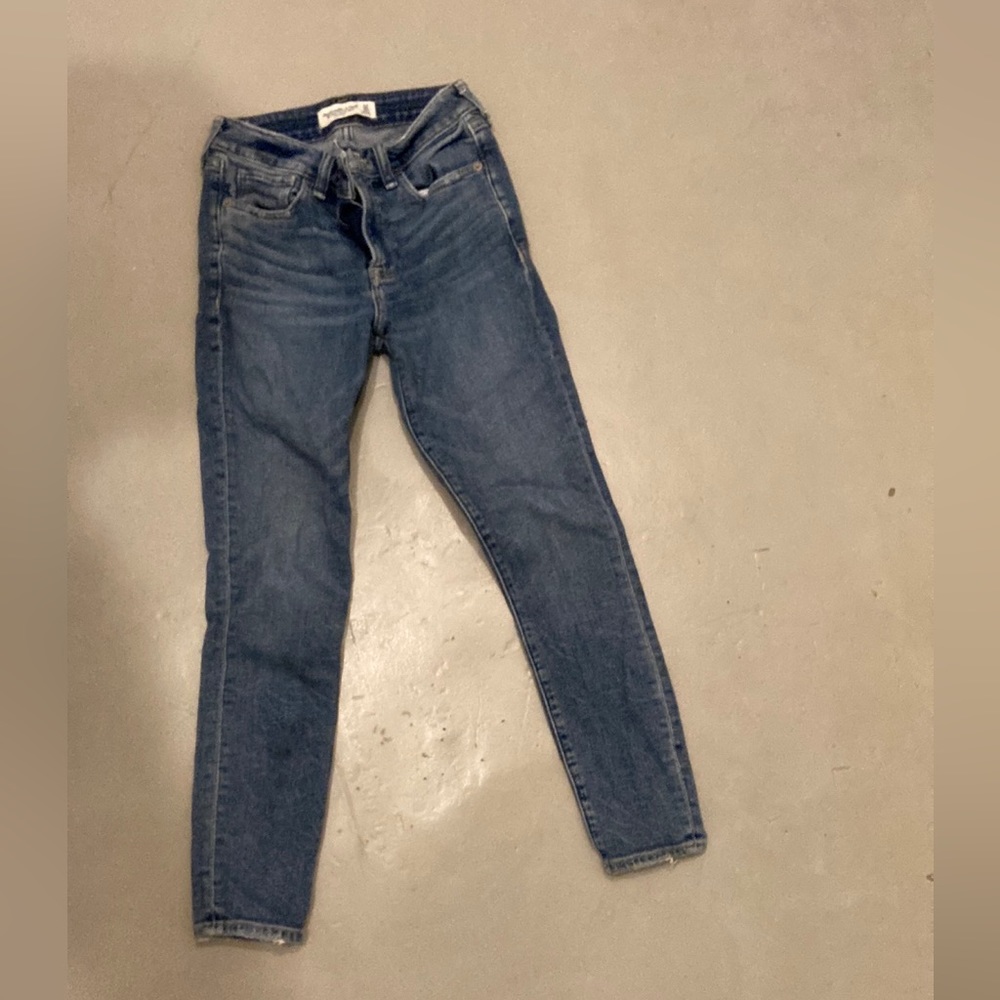 Skinny Mid Rise Ankle Jeans